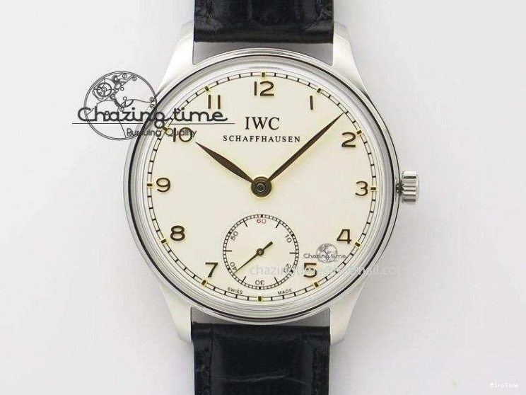 MIROTIME 0513 Portuguese Real PR Real Annual Calendar IW5035 YLF 1:1 Best Edition White Dial On Leather Strap A Refined 7243